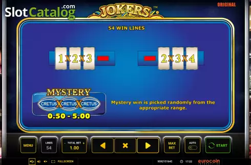 Скрин8. Jokers Casino слот