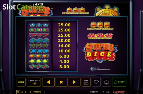 Скрин8. Super Dice слот