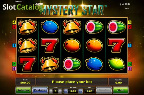 Скрин2. Mystery Star (Eurocoin Interactive) слот