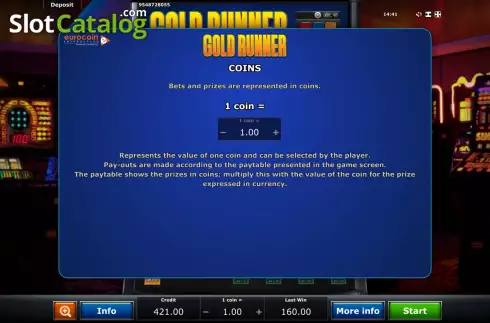 Скрин7. Gold Runner слот