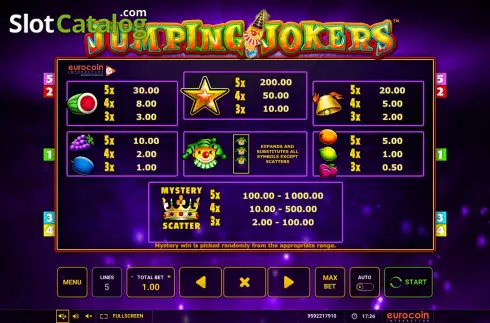 Скрин7. Jumping Jokers слот