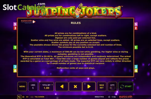 Скрин8. Jumping Jokers слот