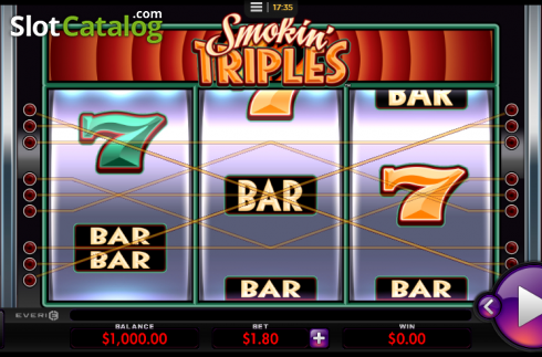 Скрин2. Smokin' Triples слот