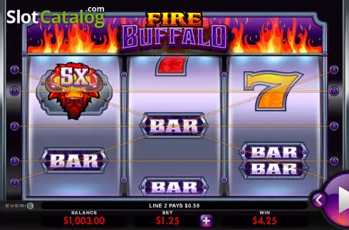 Скрин3. Fire Buffalo слот