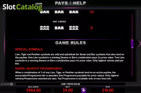 Скрин8. Super Jackpot Double Lion слот