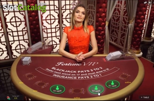 Скрин2. Blackjack Fortune VIP слот