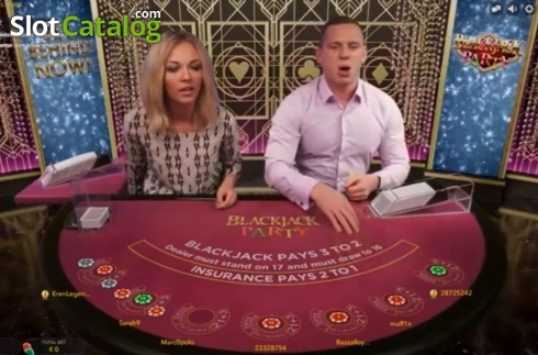 Скрин2. Blackjack Party слот