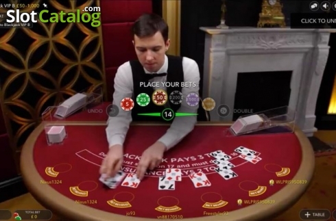 Скрин2. Blackjack VIP B слот