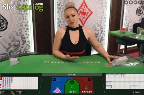 Скрин2. Punto Banco (Evolution Gaming) слот