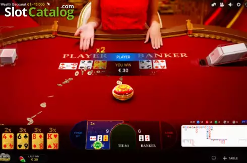 Скрин3. Golden Wealth Baccarat слот