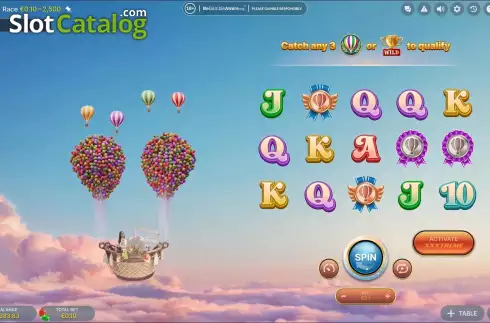 Скрин2. Balloon Race Live слот