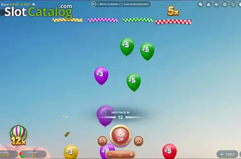 Скрин3. Balloon Race Live слот