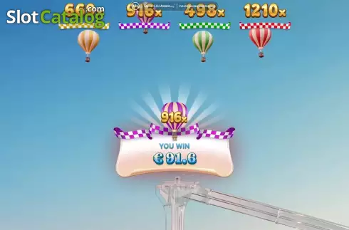 Скрин8. Balloon Race Live слот