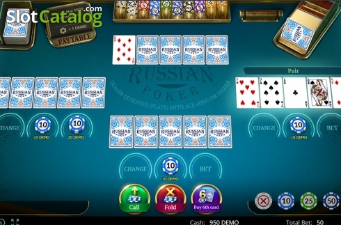 Скрин4. Russian Poker	 (Evoplay Entertainment) слот