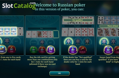 Скрин2. Russian Poker	 (Evoplay Entertainment) слот