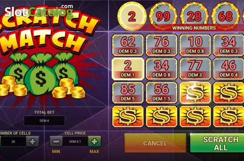 Скрин3. Scratch Match слот