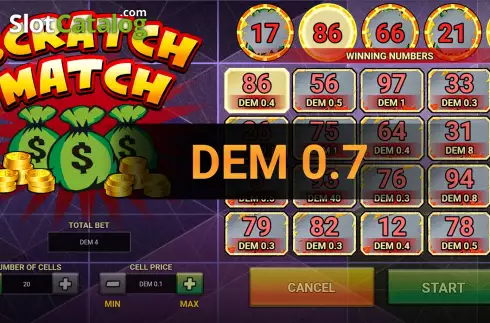 Скрин4. Scratch Match слот