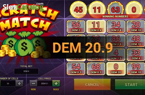 Скрин6. Scratch Match слот
