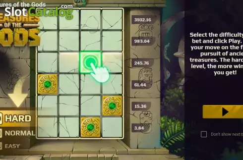 Скрин2. Treasures of the Gods слот