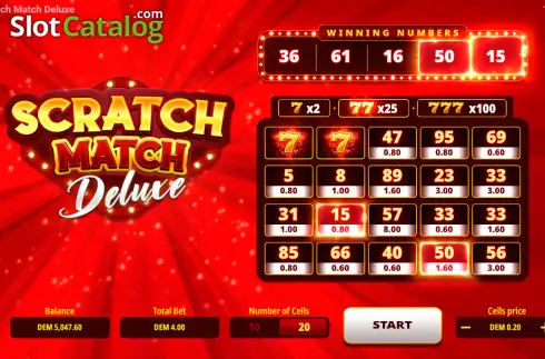 Скрин3. Scratch Match Deluxe слот