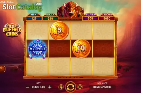 Скрин2. Young Buffalo Coins слот