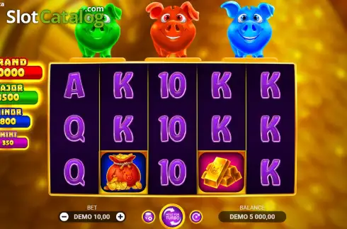 Скрин2. Piggy Bank: 3 Pots Bonanza слот