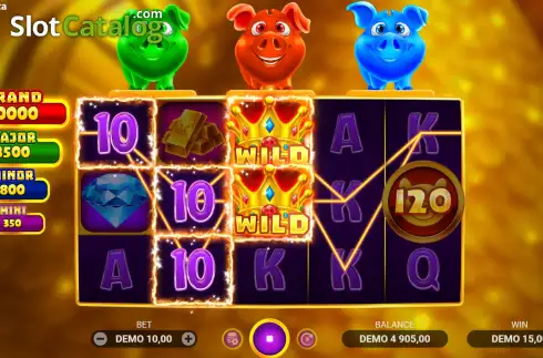 Скрин3. Piggy Bank: 3 Pots Bonanza слот