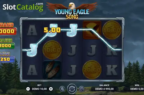 Скрин3. Young Eagle Song слот