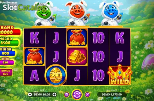 Скрин2. 3 Bunny Pots Bonanza слот