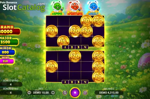 Скрин3. 3 Bunny Pots Bonanza слот