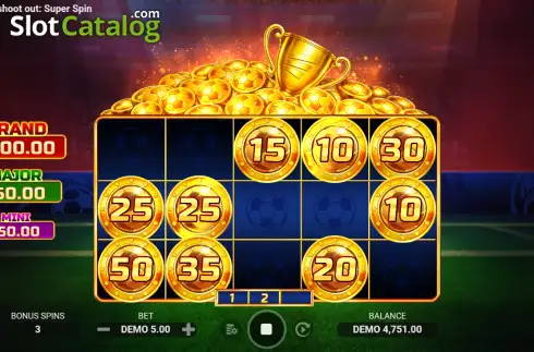 Скрин3. Penalty Shoot Out: Super Spin слот