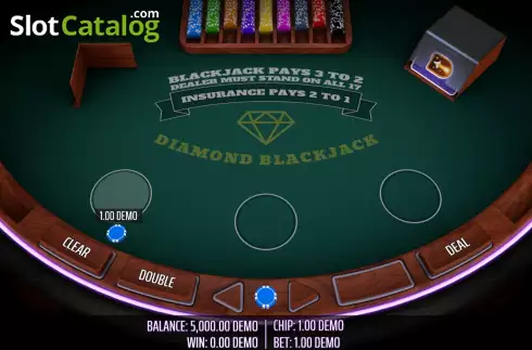 Скрин3. Diamond Blackjack слот