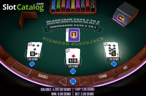 Скрин5. Diamond Blackjack слот