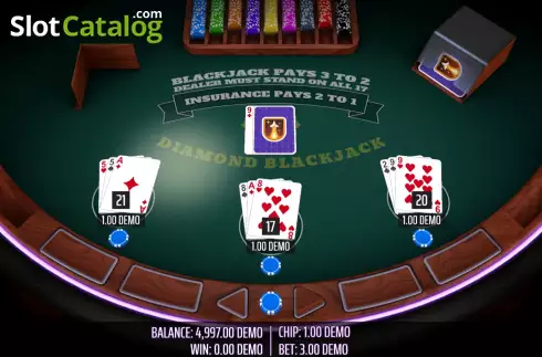 Скрин6. Diamond Blackjack слот