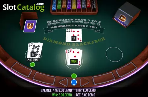 Скрин7. Diamond Blackjack слот