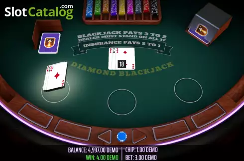 Скрин8. Diamond Blackjack слот