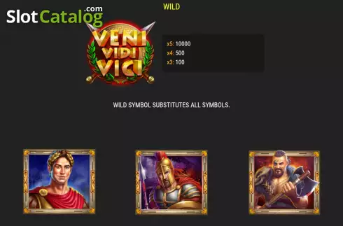Скрин7. Veni Vidi Vici слот