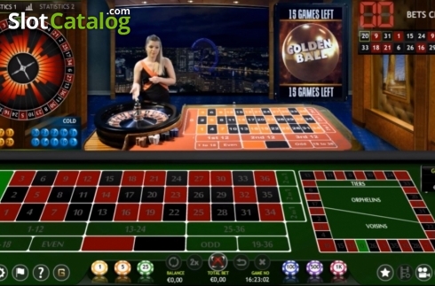 Скрин2. Roulette Golden Ball Live casino слот