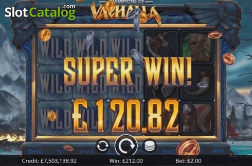Скрин7. Champions of Valhalla Jackpot слот