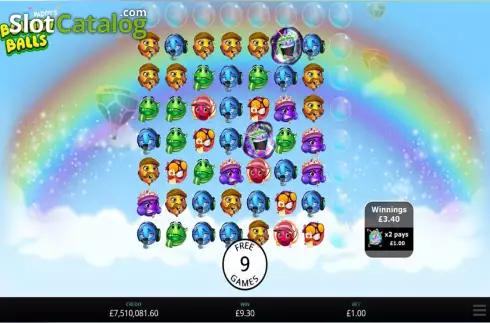 Скрин3. Bouncy Balls слот