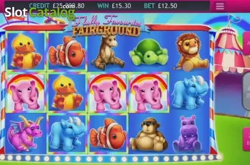 Скрин3. Fluffy Favourites Fairground слот