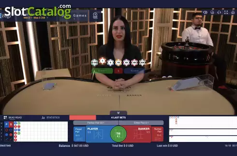 Скрин2. Baccarat No Commission (Ezugi) слот