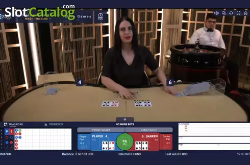 Скрин3. Baccarat No Commission (Ezugi) слот