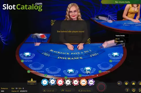 Скрин2. Blackjack Bet Behind слот