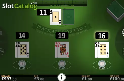 Скрин5. Blackjack Vegas Strip (FBM Digital Systems) слот