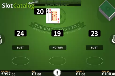 Скрин6. Blackjack Vegas Strip (FBM Digital Systems) слот