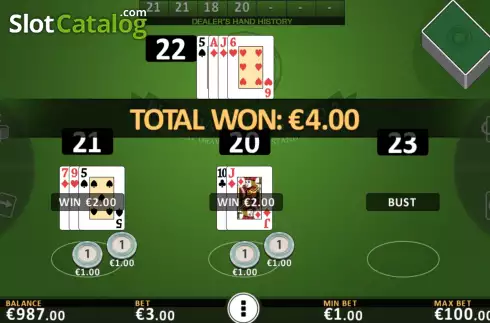 Скрин8. Blackjack Vegas Strip (FBM Digital Systems) слот