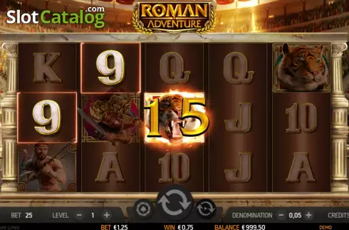 Скрин4. Roman Adventure 50 Lines слот