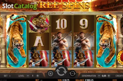 Скрин7. Roman Adventure 50 Lines слот