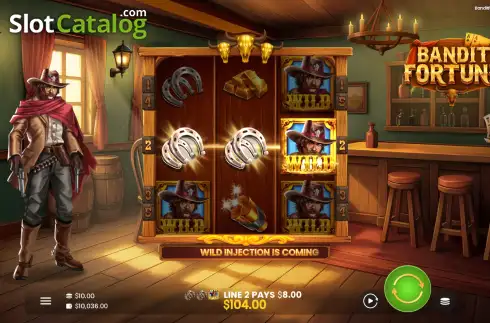 Скрин3. Bandit Fortune слот